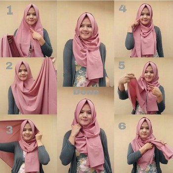 35 Cara Memakai Jilbab Pashmina Simple Kreasi Terbaru 2017