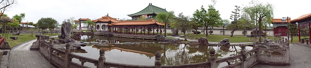 中国庭園の燕趙園の三景軒