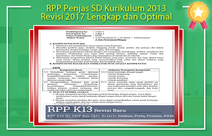 RPP Penjas SD Kurikulum 2013