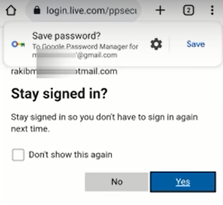 Save Password Option