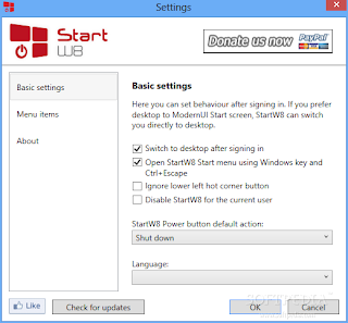 Start W8 1.1.34.0 get for free