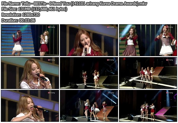 Download [Perf] BESTie – I Need You @ arirang Korea Drama Awards ...