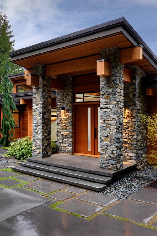  Tiang Teras Minimalis  Batu Alam untuk Mempercantik Rumah 