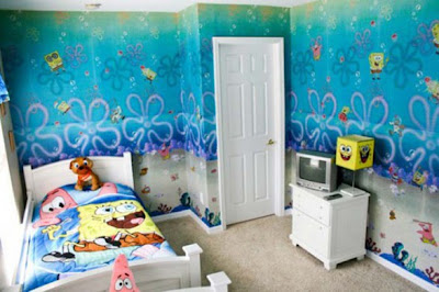 Colors  Kids Room on Spongebob Presents In Kids Bedroom   T Home   Provide Informations Of