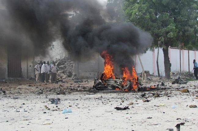 Dead and wounded on buses in Mogadishu