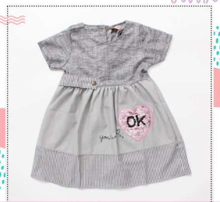 Dress Anak Perempuan Linen Oxford Premium 