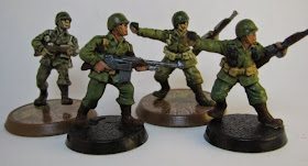 Converted Heroscape Airborne Elite, Weird War II pulp miniatures