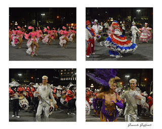 Desfile Inaugural del Carnaval. Comparsas de Negros y Lubolos. Uruguay. 2019. Yambo Kenia