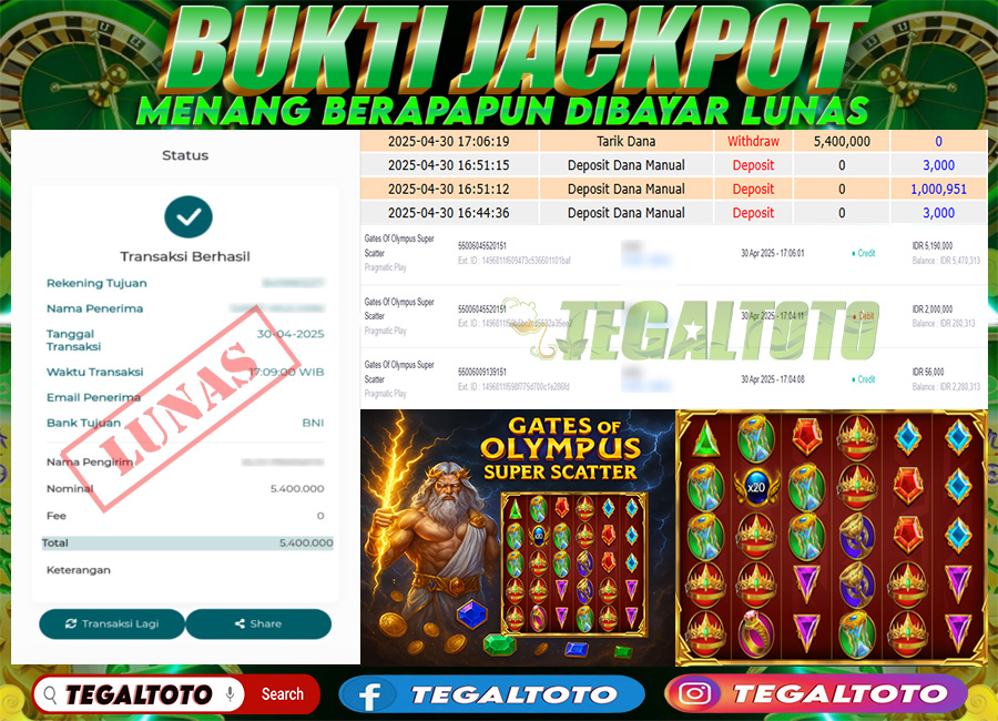 Bukti Jackpot