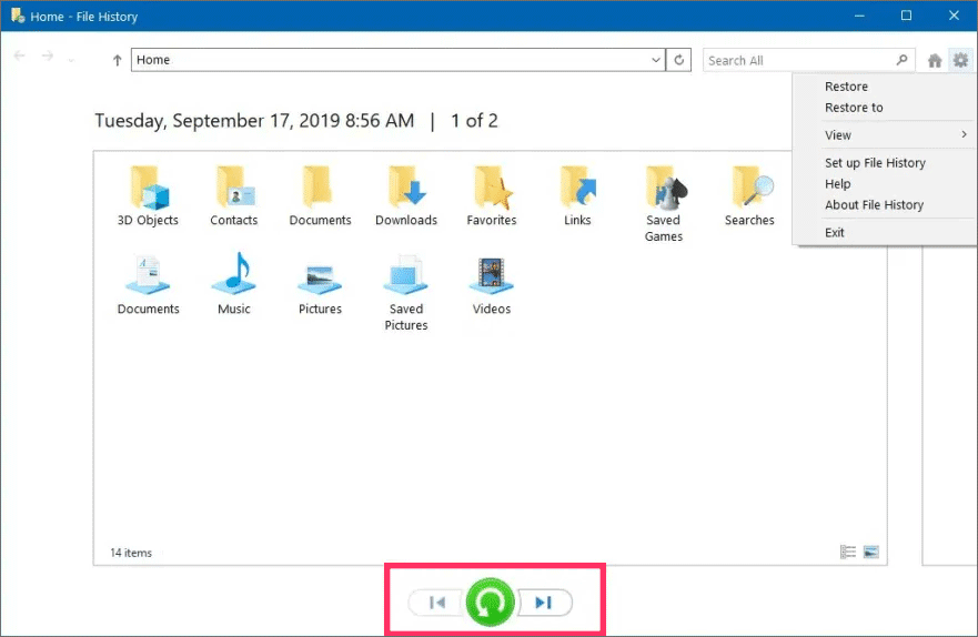 8-file-history-restore-experience-windows-10