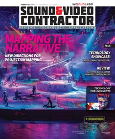 Sound & Video Contractor - February 2015 | ISSN 0741-1715 | TRUE PDF | Mensile | Professionisti | Audio | Home Entertainment | Sicurezza | Tecnologia
Sound & Video Contractor has provided solutions to real-life systems contracting and installation challenges. It is the only magazine in the sound and video contract industry that provides in-depth applications and business-related information covering the spectrum of the contracting industry: commercial sound, security, home theater, automation, control systems and video presentation.