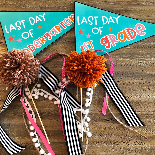 Looking for end of the year activities?!  This fun end of the year pack has all you need to finish the year with lots of fun!  End of the year pennant flags for last day photos, memory book, anchor chart pieces, student hats, a graduation craft, and more!  Click here to read more about it!
