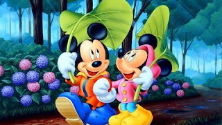 mickey mouse in love wallpaper