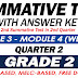 GRADE 2 SUMMATIVE TEST with Answer Key (Modules 3-4) 2ND QUARTER