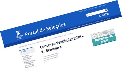  Concurso Vestibular 2018 - 1º Semestre IFFluminense