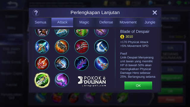 Build Item Minsitthar Mobile Legends