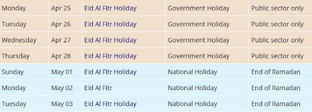 Year 2022 Public Holidays Schedule in Saudi Arabia 