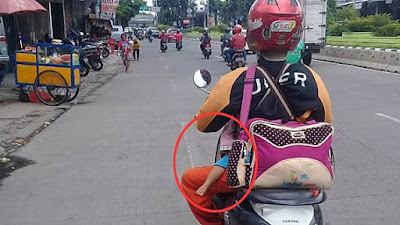 Sedih! Driver Ojek Online Ini Bawa Tas Besar yang Ternyata di Dalamnya Ada Anak Kecil, Fakta di Baliknya Mengharukan . . .