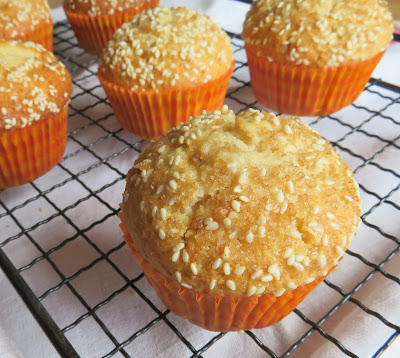 Small Batch Honey, Tahini & Sesame Muffins