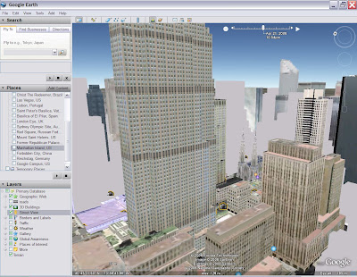 Google Earth 3D buildings