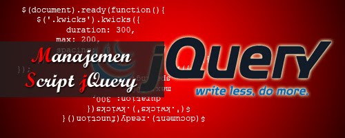 Manajemen Script jQuery