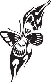 tribal Tattoos Butterfly Snaps