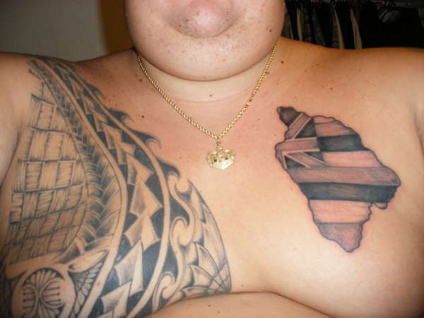 hawaiian islands shaped tattoo. Tribal Tattoos - The Blending Of Cultures 