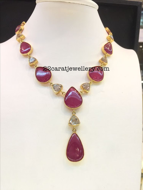 Classy Ruby Necklaces with Hangings