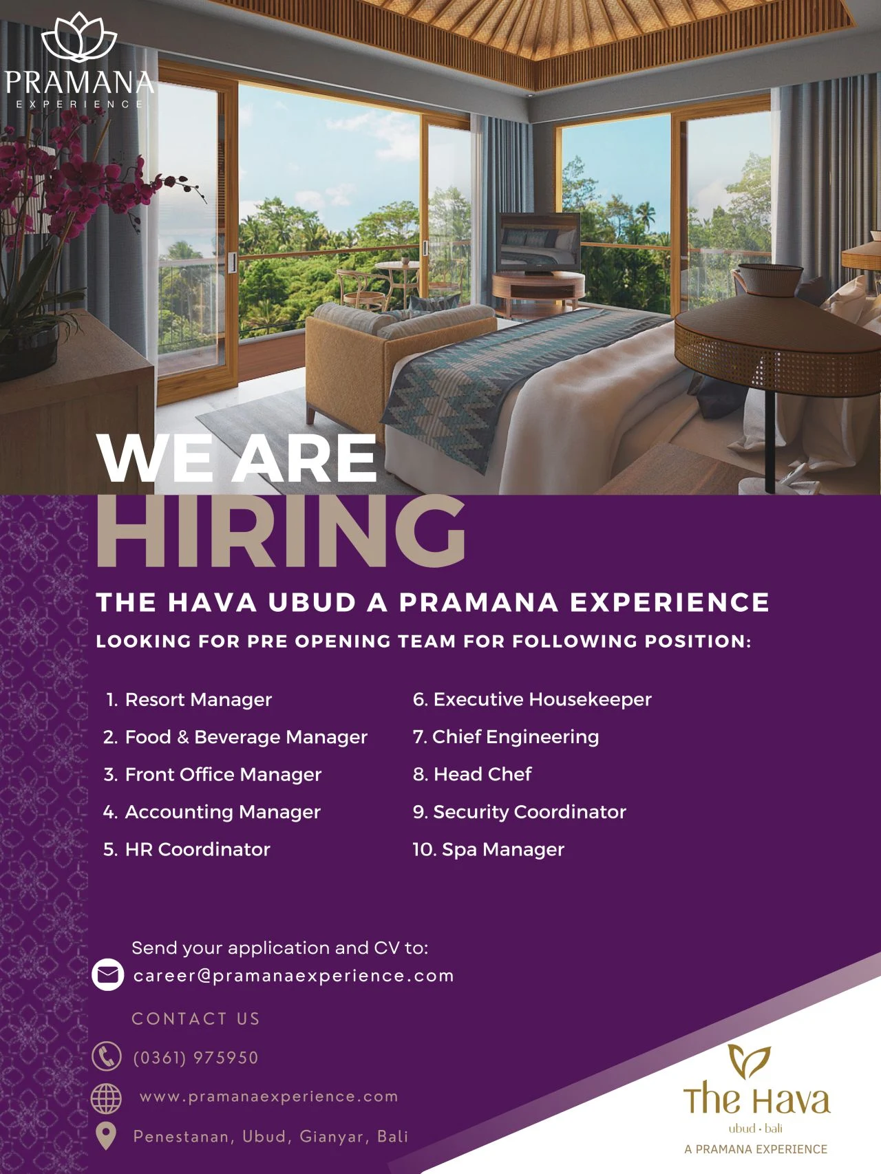 THE HAVA Ubud a Pramana Experience
