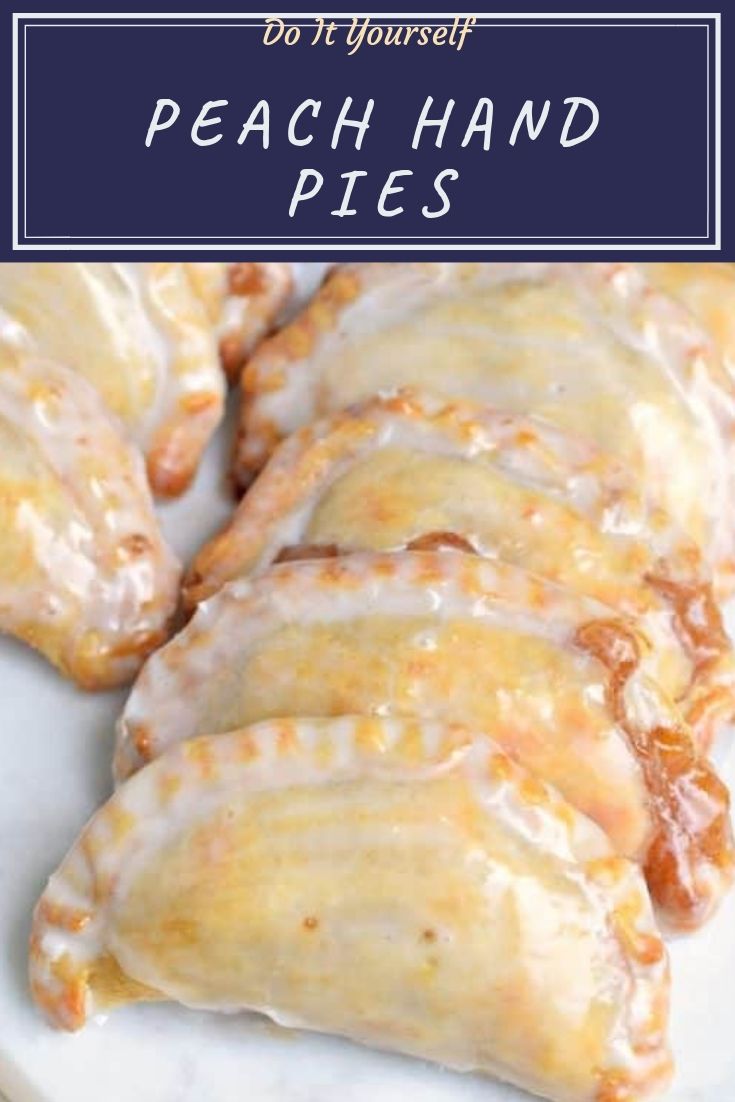 Dessert is ready in 30 minutes with these Glazed Peach Hand Pies! The flaky crust and spicy cinnamon filling are the perfect combo in a hand pie, plus they're baked not fried!