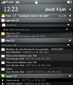 Champagne & Limousines Font on Iphone Click to view larger full image
