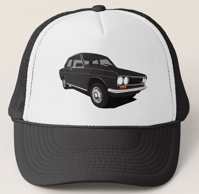 Black Datsun Bluebird 1600 510 trucker hats