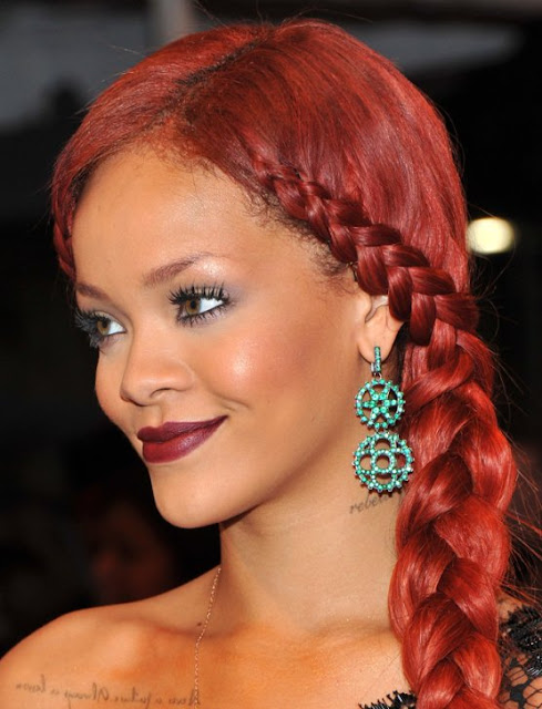 Rihanna Red Hairstyles
