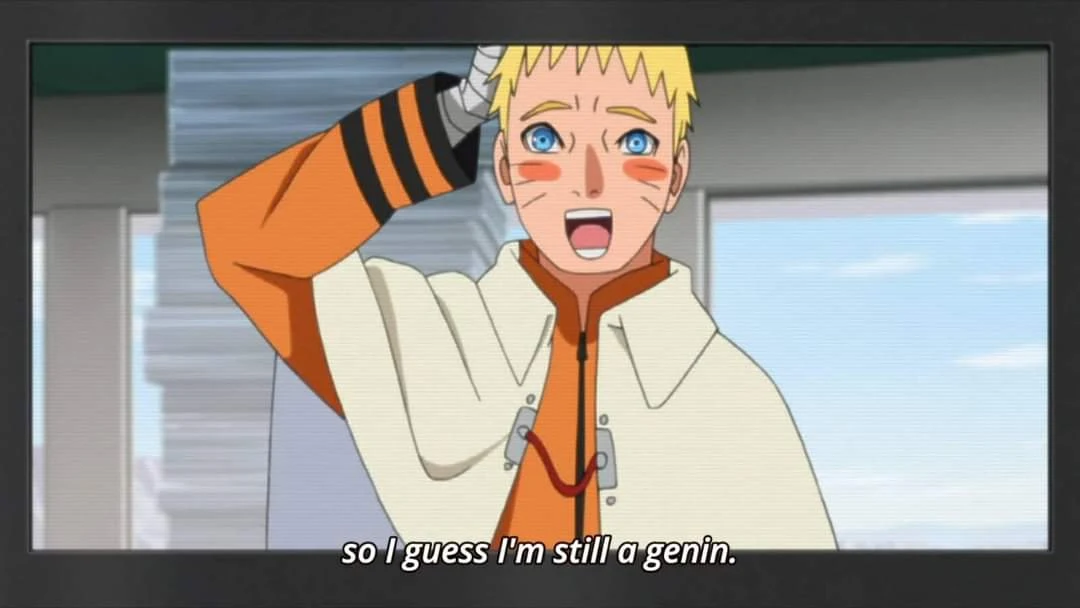 apakah naruto masih genin saat menjadi hokage?