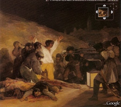 En algunas obras maestras del Prado, como Los fusilamientos del 3 de mayo, de Goya, se pueden ver detalles en mega alta resolución.