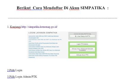 Daftar Akun SIMPATIKA Tahun 2016