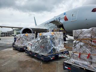 American transportará más de 55 toneladas de suministros médicos desde Europa a Miami para su distribución a Haití.