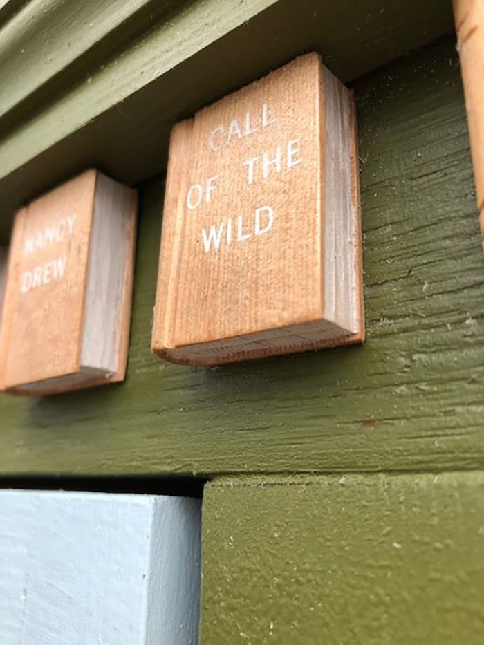 Woman Transformed A 110-Year-Old Dead Tree Into A Free Little Library For The Neighborhood