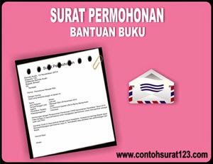 Gambar Contoh Surat Permohonan Bantuan Buku