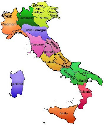 Italia Mapa Político