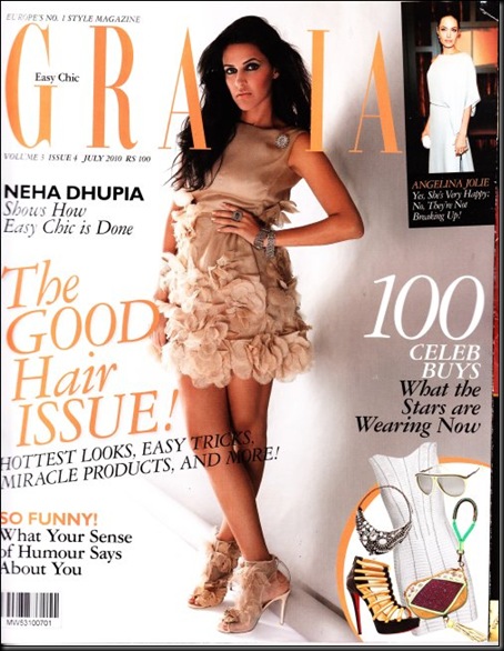 neha dhupia-grazia-cover