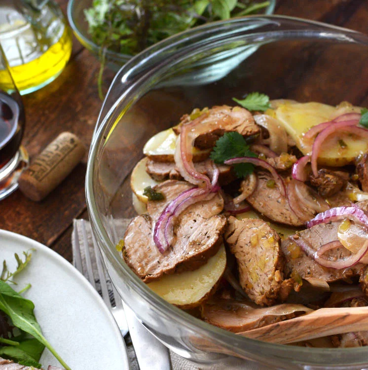 Receta para preparar carne fría en vinagreta