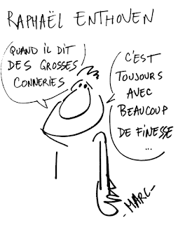 Raphaël Enthoven Dessin de presse Claude Marc humour