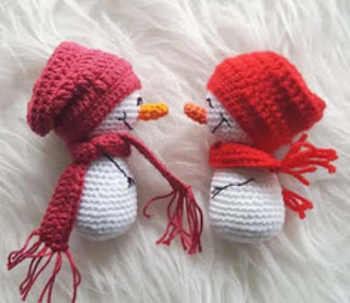 PATRON GRATIS MUNECO DE NIEVE AMIGURUMI 67337