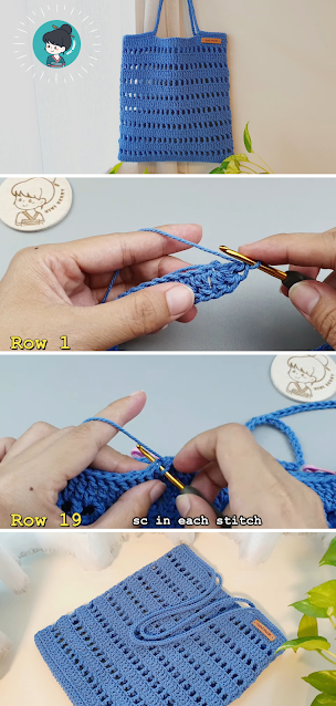 Crochet Tote Bag Tutorial - Free Crochet Pattern