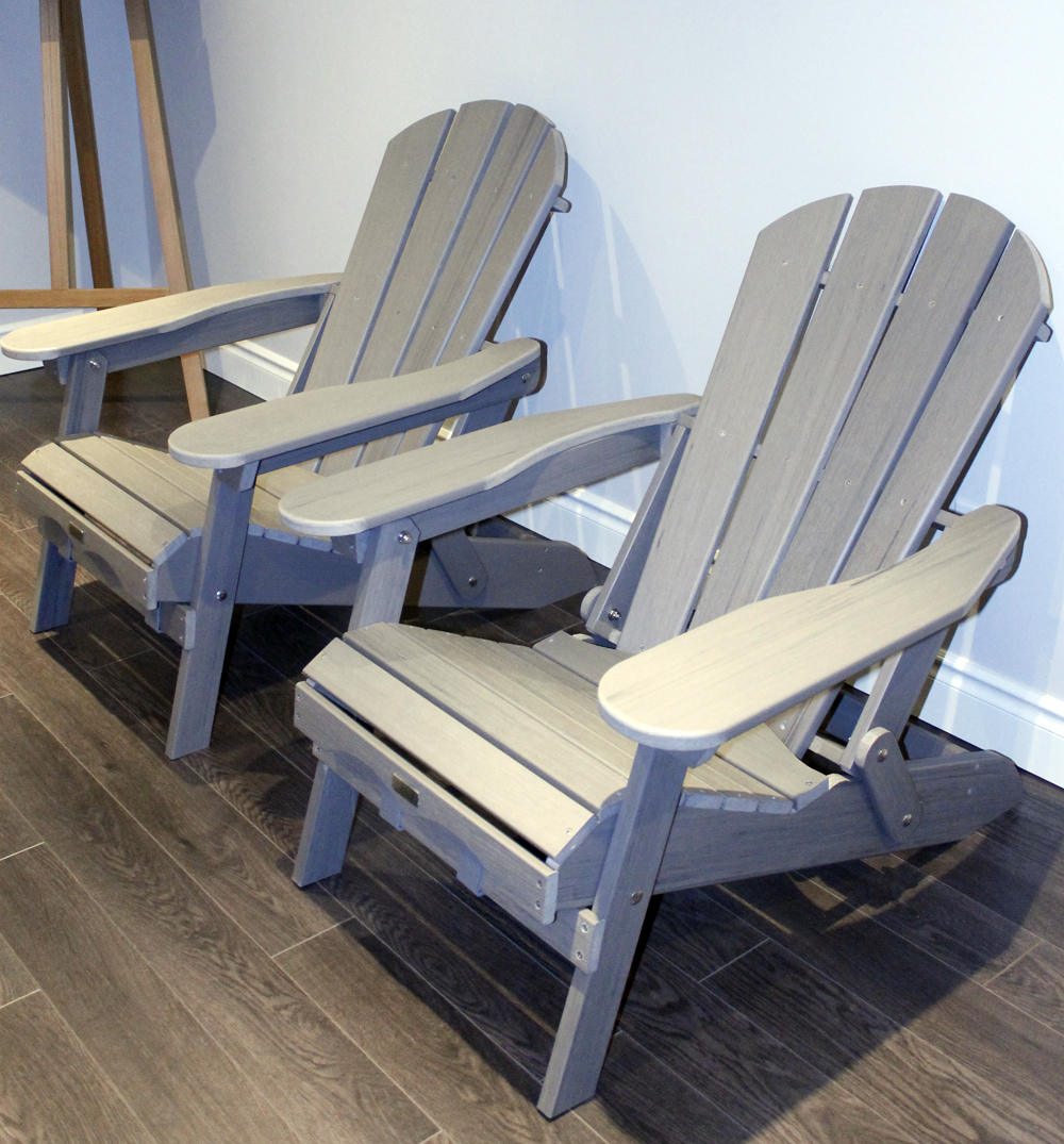Eon's Adirondack Chairs are made of virgin and reprocessed materials 
