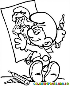 Smurf Coloring Pages