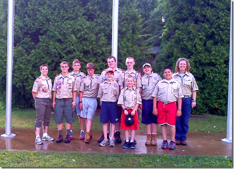 Troop 743 campers