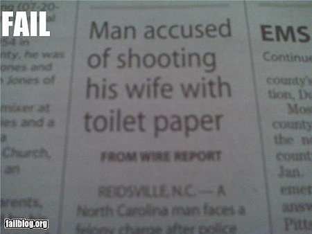 funny newspaper headlines. Funny Newspaper Headlines: Man