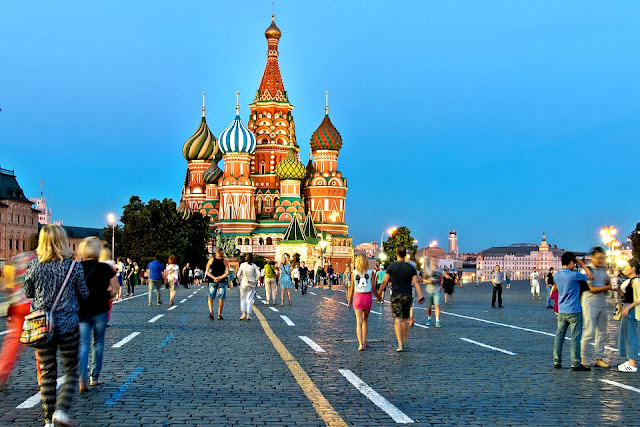 Basílica de São Basílio  na Praça Vermelha de Moscou.